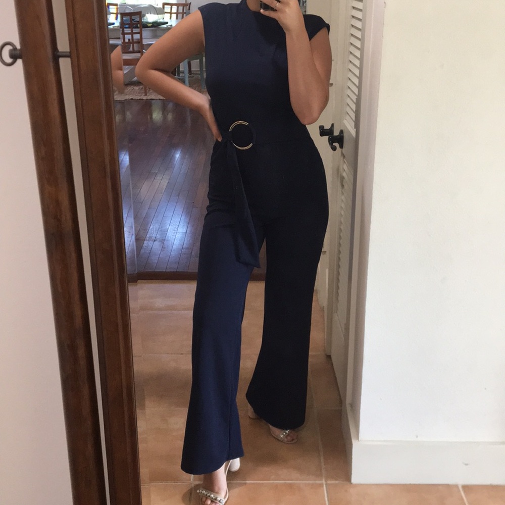 Navy blue jumpsuit